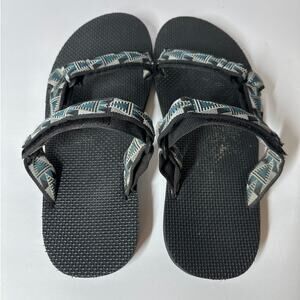 Teva Men's Original Universal Sandals Peaks Black Size 12 Summer Hiking Comfort